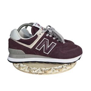 NEW BALANCE 574 RUNNING TRAINER SPORT SNEAKERS WOMEN SHOES BURGUNDY SIZE 7.5